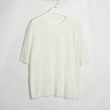 Women Work Business Casual Sweaters Short Sleeve round Neck Sweater