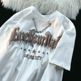 Men T Shirt Necklace Decoration Loose