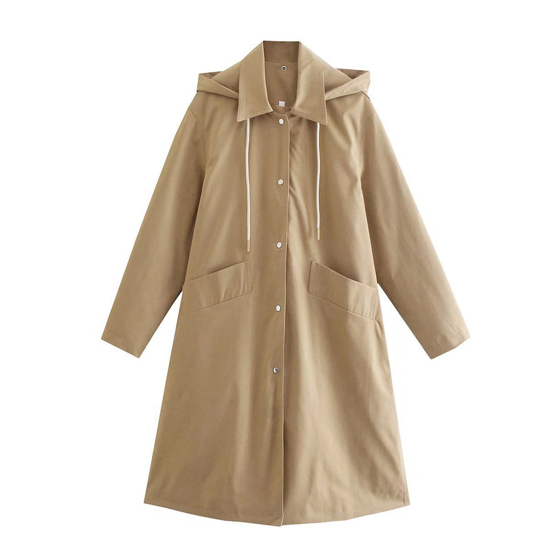 Women Trench Coat Patchwork Trench Coat Coat
