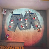 Chrome Heart Shorts Summer Tooling Denim Shorts