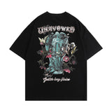 Men T-shirt Graffiti Printing Vibe Summer