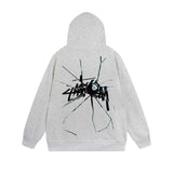 Stussy Hoodie Zip Cardigan Hooded Sweater