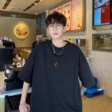 Men T Shirt Loose Casual Cotton