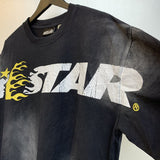 Hellstar T Shirt Vintage Old Loose Casual Short Sleeve T-Shirt