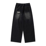 Men Jeans Hole Patch Loose All-Match