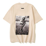 Fog Essentials T Shirts Spring and Summer FOG Joint RRR Series Crew Neck Short Sleeves