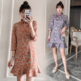 Betty Draper Valentine's Day Dress Vintage Dress Autumn Cheongsam