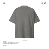 American vintage street T-shirt pure cotton men's and women's summer loose