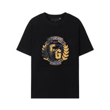 Fog Essentials T Shirts FOG Vintage Wheat Ear Print Crew Neck Short Sleeve