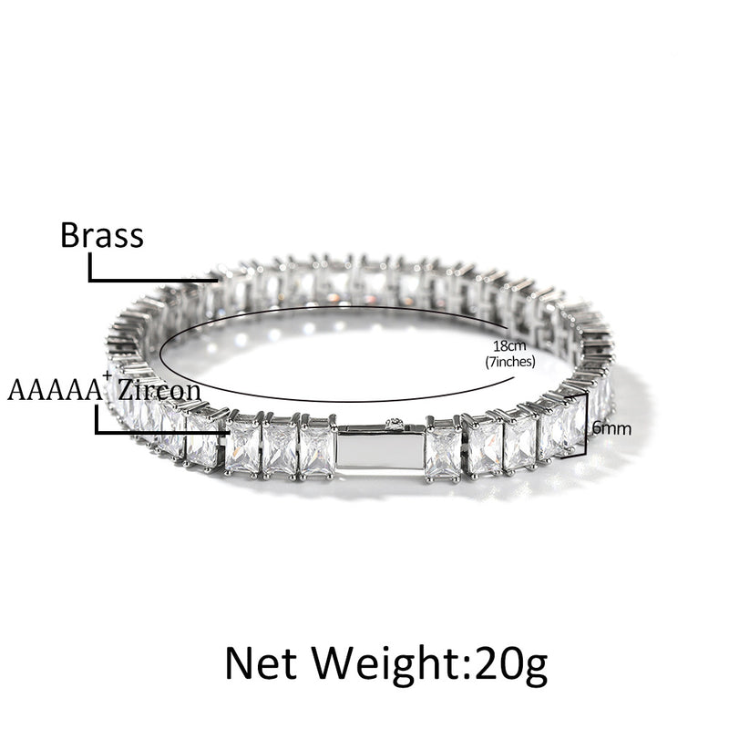 Bracelet Zircon Bracelet Hip Hop Tennis Spectrum St. Valentine's