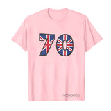 Inspired by Queen's Platinum Jubilee 2022 Elizabeth 70 Years T-shirt Printed round Neck Short Sleeve