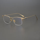CHH Chrome Hearts Glasses Japanese Refined Versatile Business Square Pure Titanium Ultra Light Glasses Frame