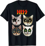 NEW Funny Cat Lover Cat Hiss Cat Gift Cat Music T-Shirt