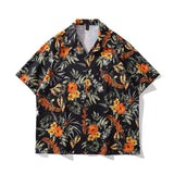 Short Sleeve Shirt Vintage Hawaiian Style Loose Leisure Vacation