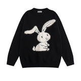 Women Sweater Panda Pattern Sweater Loose