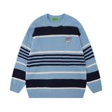 Women Sweater Preppy Style Couple Knitted Top