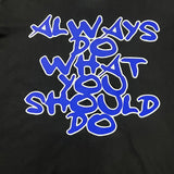 Always Do What You Should Do T Shirts Short Sleeves Casual Half Sleeves