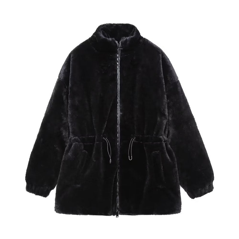 Women Cotton Coat Artificial Fur Coat