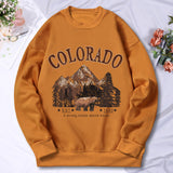 Inspiration and Travel Printing Hooded Women's vintage Crew