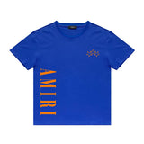 Amiri T Shirt Five-Star Letter Print Casual Hip Hop round Neck Short Sleeve T-shirt