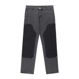 Men Jeans Loose Casual Irregular Jeans