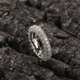 Rings Simple Three-Sided Zircon Design Hip Hop Ring St. Valentine's