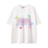 Men T-Shirt Sweet Cool Graffiti Couple Idle Style
