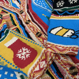 Kapital Sweater Vintage Hida Hehong Style Japanese Jacquard Heavy Industry Cardigan V-neck Sweater Coat