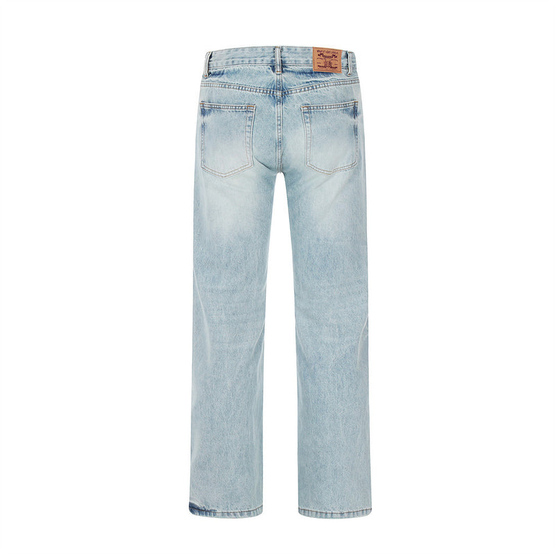 Men Jeans Simple, Loose and Versatile Leisure