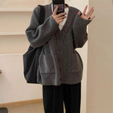 Women Knitted Cardigan Simple Casual Loose