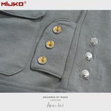 MIJKO Mens Shorts Zip-breasted Casual Unisex Shorts