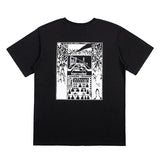 C.e t shirts reflective cinema pattern round neck pullover short sleeve men and women