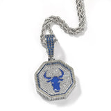 Jewelry Zodiac Pendant Copper Inlaid Zircon Luminous Animal Royalty