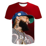 Nipsey Hussle T Shirts 3D Digital Printing Words