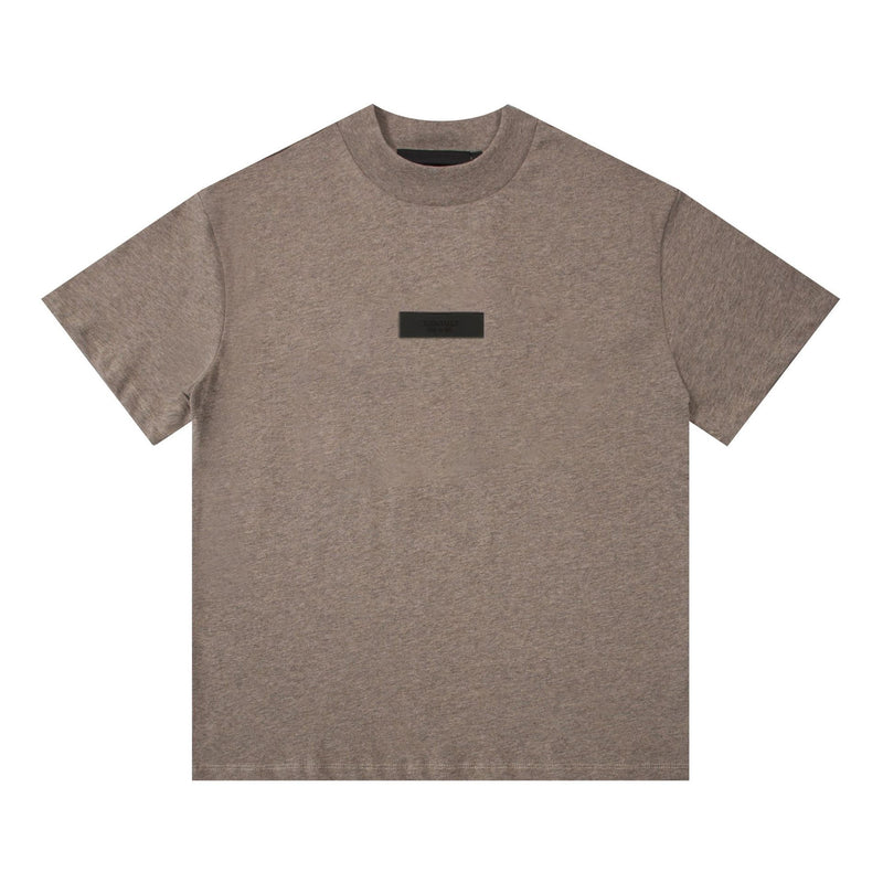 Fog Essentials T Shirts Spring/Summer FOG Double Line Logo Pattern Crew Neck Short Sleeves