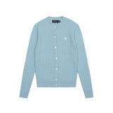 Ralph Lauren Knitted sweaters small twist knitted cardigan polo solid color crew neck