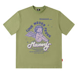 Men T-Shirt Butterfly Print Versatile Casual Loose