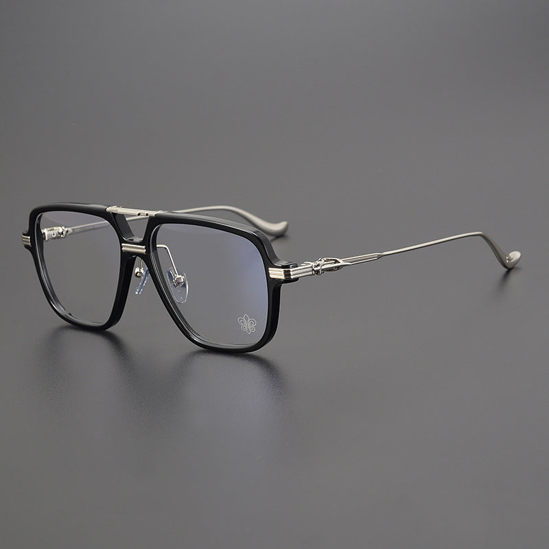 CHH Chrome Hearts Glasses Double Beam Large Frame Wide Glasses Frame