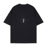 CHH Chrome Heart T Shirts Crowe T-Shirt Summer Short Sleeve Street Hip Hop