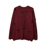 Women Sweater Printed Sweater Men and Women Retro Loose