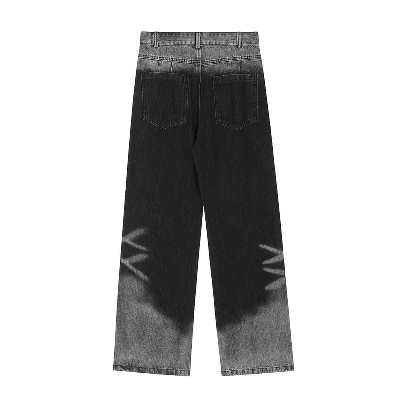 Men Jeans Fashion Gradient Inkjet