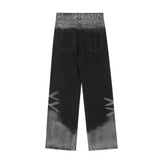 Men Jeans Fashion Gradient Inkjet