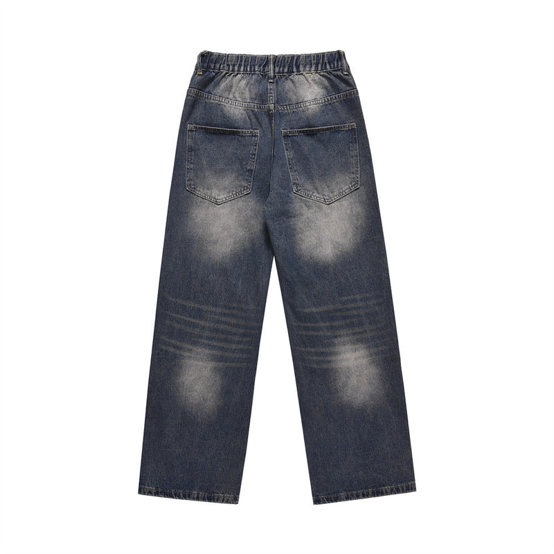 Men Jeans Make Old Ripped Retro Loose