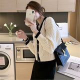 Women Knitted Cardigan Loose Temperament Sweater