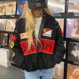Women Jacket Motorcycle Handsome Quilted