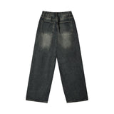 Men Jeans Retro Worn All-Match Loose
