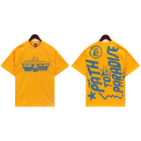 HS Shorts Distressed Casual Short Sleeve