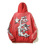 HS Hoodie Retro Flame Personalized Printing