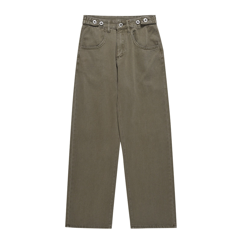 Men Jeans Simple Casual Loose All-Matching