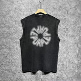 Purple Brand Distressed Tank T Shirts Distressed Sleeveless T-shirt Vest